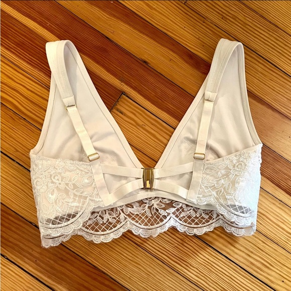 ASOS 2pc White Lace Bridal BIKINI Bathing-suit - Beach Wedding - size 8, medium - Picture 8 of 8